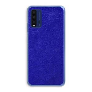 CaseCompany Majorelle Blue: Xiaomi Redmi 9T Transparant Hoesje