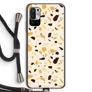 CaseCompany Terrazzo N°13: Xiaomi Redmi Note 10 5G Transparant Hoesje met koord