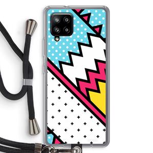 CaseCompany Pop Art #2: Samsung Galaxy A42 5G Transparant Hoesje met koord