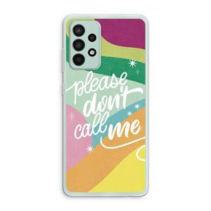 CaseCompany Don't call: Samsung Galaxy A52s 5G Transparant Hoesje