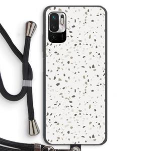 CaseCompany Terrazzo N°14: Xiaomi Redmi Note 10 5G Transparant Hoesje met koord