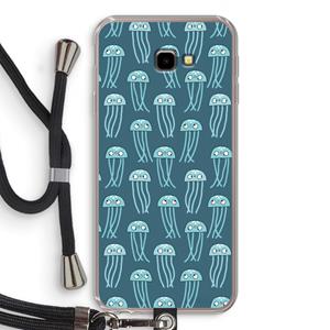 CaseCompany Kwallie: Samsung Galaxy J4 Plus Transparant Hoesje met koord