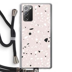 CaseCompany Terrazzo N°20: Samsung Galaxy Note 20 / Note 20 5G Transparant Hoesje met koord