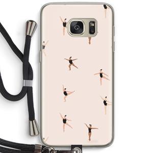 CaseCompany Dancing #1: Samsung Galaxy S7 Transparant Hoesje met koord