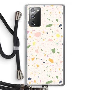 CaseCompany Terrazzo N°21: Samsung Galaxy Note 20 / Note 20 5G Transparant Hoesje met koord