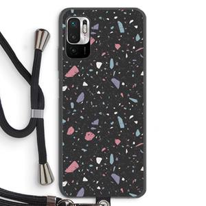 CaseCompany Terrazzo N°16: Xiaomi Redmi Note 10 5G Transparant Hoesje met koord