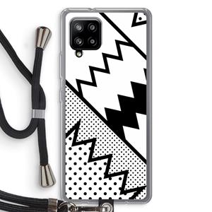 CaseCompany Pop Art #5: Samsung Galaxy A42 5G Transparant Hoesje met koord