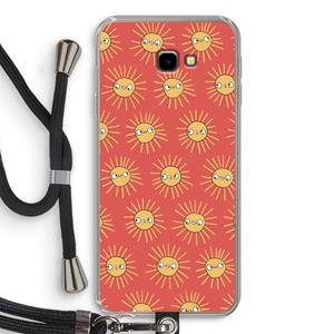 CaseCompany Zon: Samsung Galaxy J4 Plus Transparant Hoesje met koord