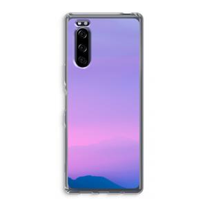 CaseCompany Sunset pastel: Sony Xperia 5 Transparant Hoesje