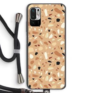 CaseCompany Terrazzo N°17: Xiaomi Redmi Note 10 5G Transparant Hoesje met koord