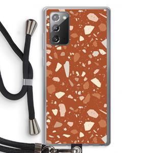 CaseCompany Terrazzo N°22: Samsung Galaxy Note 20 / Note 20 5G Transparant Hoesje met koord