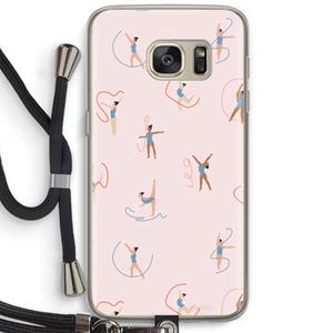 CaseCompany Dancing #3: Samsung Galaxy S7 Transparant Hoesje met koord