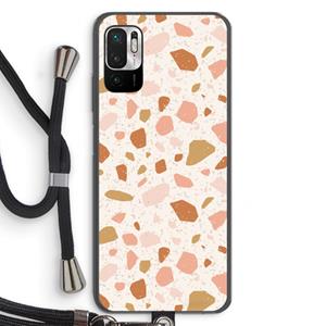 CaseCompany Terrazzo N°18: Xiaomi Redmi Note 10 5G Transparant Hoesje met koord