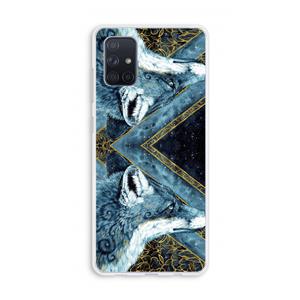 CaseCompany Golden Fox: Galaxy A71 Transparant Hoesje