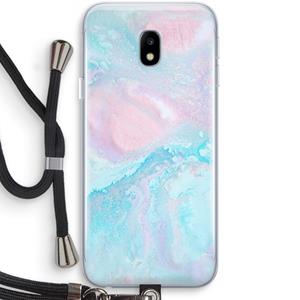 CaseCompany Fantasie pastel: Samsung Galaxy J3 (2017) Transparant Hoesje met koord