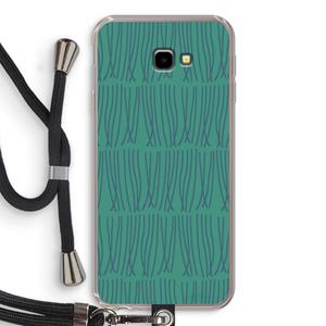 CaseCompany Swirls: Samsung Galaxy J4 Plus Transparant Hoesje met koord