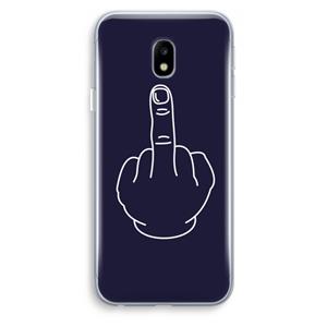CaseCompany F**k U: Samsung Galaxy J3 (2017) Transparant Hoesje