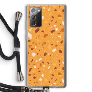CaseCompany Terrazzo N°24: Samsung Galaxy Note 20 / Note 20 5G Transparant Hoesje met koord