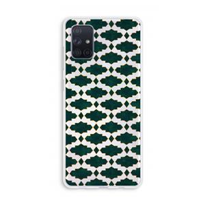 CaseCompany Moroccan tiles: Galaxy A71 Transparant Hoesje