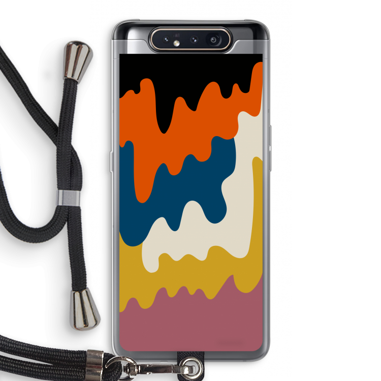 CaseCompany Baar A: Samsung Galaxy A80 Transparant Hoesje met koord