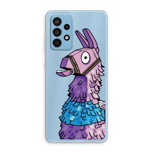 CaseCompany Lama: Samsung Galaxy A52 Transparant Hoesje