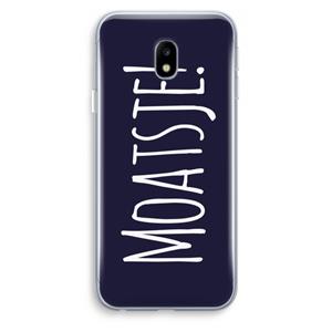 CaseCompany Moatsje!: Samsung Galaxy J3 (2017) Transparant Hoesje