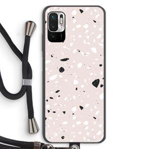 CaseCompany Terrazzo N°20: Xiaomi Redmi Note 10 5G Transparant Hoesje met koord