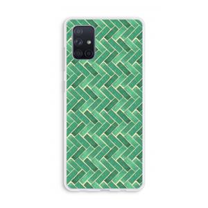 CaseCompany Moroccan tiles 2: Galaxy A71 Transparant Hoesje