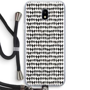 CaseCompany Crazy shapes: Samsung Galaxy J3 (2017) Transparant Hoesje met koord