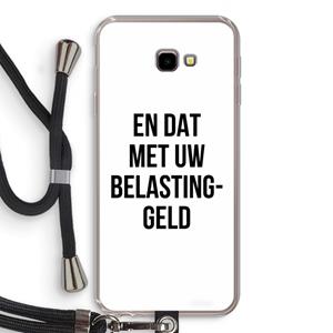 CaseCompany Belastinggeld: Samsung Galaxy J4 Plus Transparant Hoesje met koord