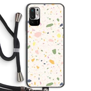 CaseCompany Terrazzo N°21: Xiaomi Redmi Note 10 5G Transparant Hoesje met koord