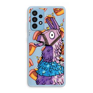 CaseCompany Loot Burger: Samsung Galaxy A52 Transparant Hoesje