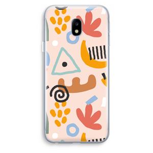 CaseCompany Abstract: Samsung Galaxy J3 (2017) Transparant Hoesje