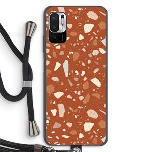 CaseCompany Terrazzo N°22: Xiaomi Redmi Note 10 5G Transparant Hoesje met koord