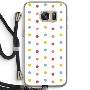 CaseCompany Bollen: Samsung Galaxy S7 Transparant Hoesje met koord