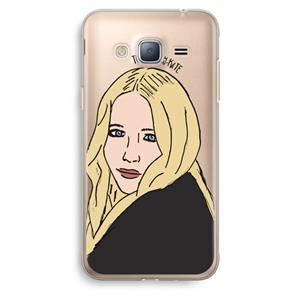 CaseCompany Mary Kate: Samsung Galaxy J3 (2016) Transparant Hoesje