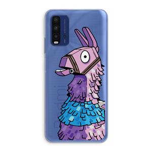 CaseCompany Lama: Xiaomi Redmi 9T Transparant Hoesje