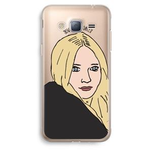 CaseCompany Ashley: Samsung Galaxy J3 (2016) Transparant Hoesje