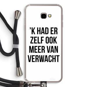 CaseCompany Meer verwacht: Samsung Galaxy J4 Plus Transparant Hoesje met koord
