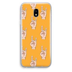 CaseCompany Rock: Samsung Galaxy J3 (2017) Transparant Hoesje