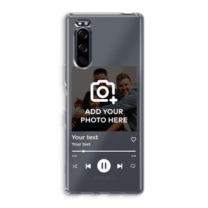 CaseCompany Music Player: Sony Xperia 5 Transparant Hoesje