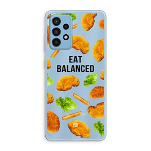 CaseCompany Eat Balanced: Samsung Galaxy A52 Transparant Hoesje