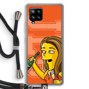 CaseCompany Jamie Lee Simpson: Samsung Galaxy A42 5G Transparant Hoesje met koord