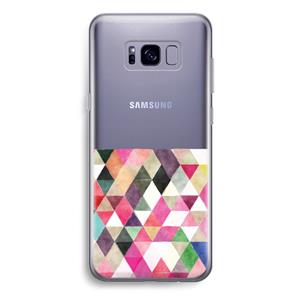 CaseCompany Gekleurde driehoekjes: Samsung Galaxy S8 Plus Transparant Hoesje
