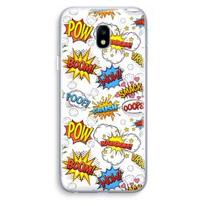 CaseCompany Pow Smack: Samsung Galaxy J3 (2017) Transparant Hoesje