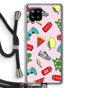 CaseCompany Things Jamie Loves: Samsung Galaxy A42 5G Transparant Hoesje met koord