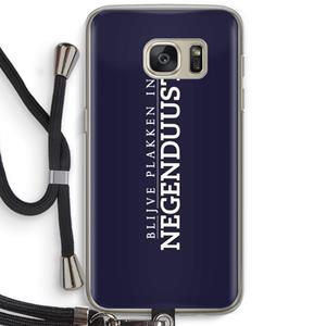 CaseCompany Blijve plakken in Negenduust: Samsung Galaxy S7 Transparant Hoesje met koord