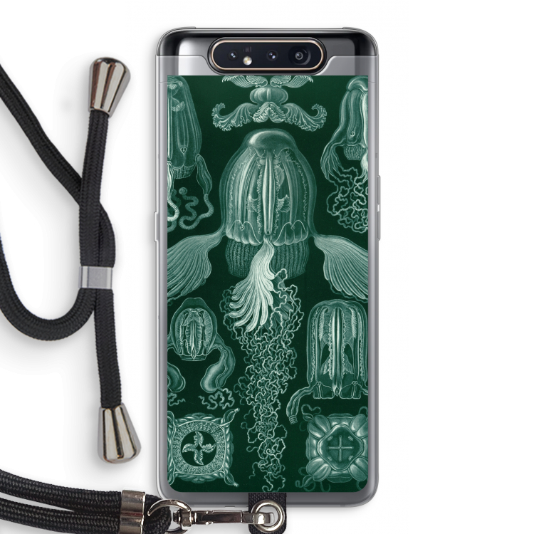 CaseCompany Haeckel Cubomedusae: Samsung Galaxy A80 Transparant Hoesje met koord