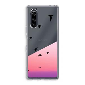 CaseCompany Fly away: Sony Xperia 5 Transparant Hoesje