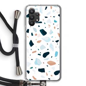 CaseCompany Terrazzo N°13: Samsung Galaxy A32 5G Transparant Hoesje met koord